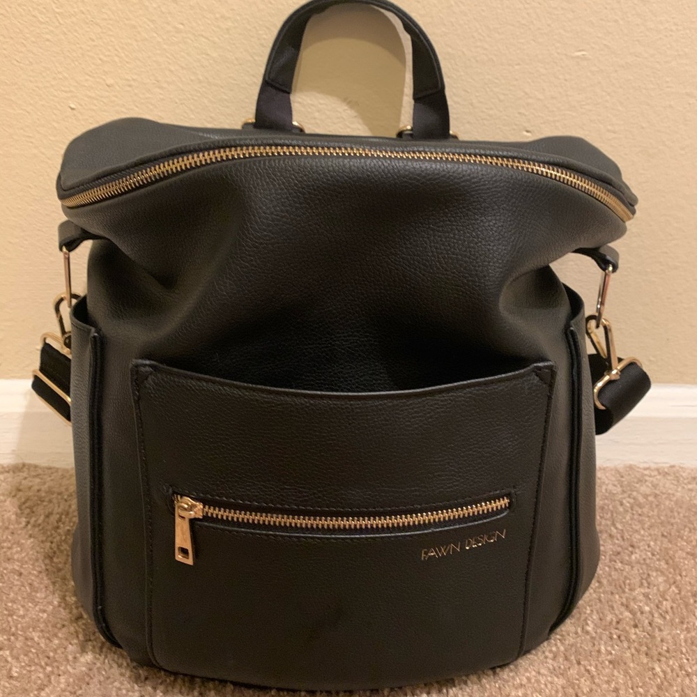 Large Fawn Design Backpack/ Diaper Bag
